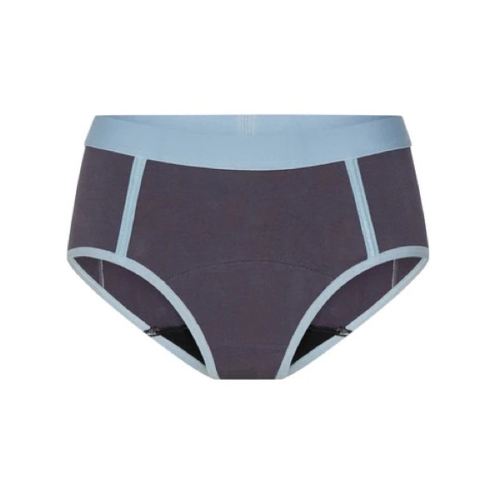 Modibodi X Brief (Moderate-Heavy) Ink Blue - Picture 3 of 5